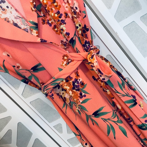 Eva Mendes NY&C Marina Floral Wrap Dress 2P (A15) - Picture 14 of 16